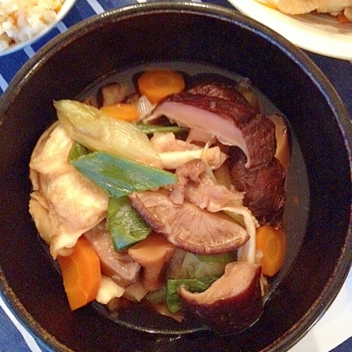 主食にも!我が家のせんべい汁